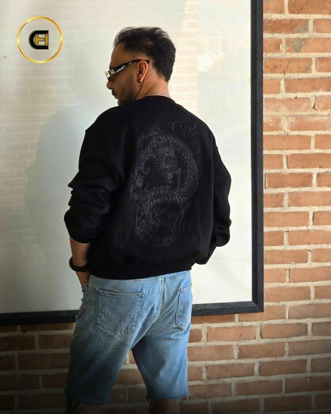 دورس کراپ باکسی سه نخ پنبه مدل گلدوزی