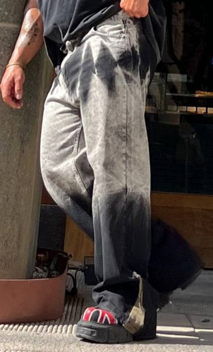 شلوار جین کج راه مردانه سوپر بگ